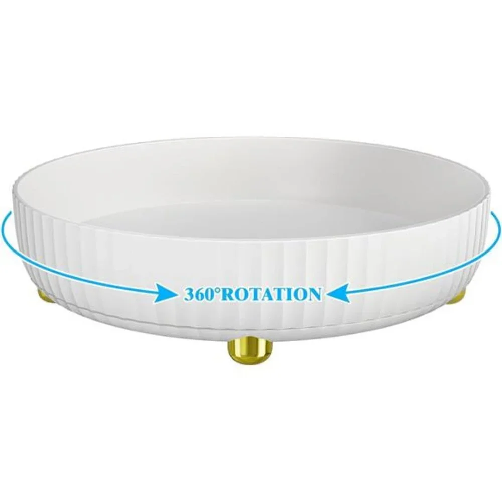 360° Rotating Storage Tray, Bathroom Organizers and Storage,Lazy Susan Organizer